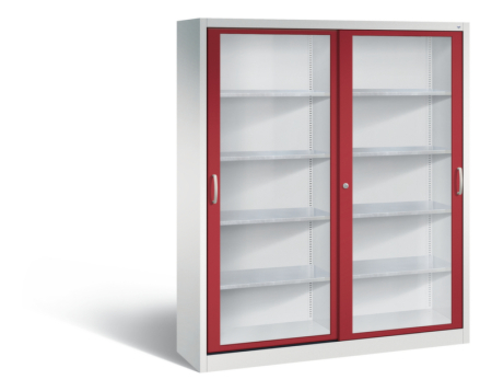 532125 - Sichtfenster-Schiebetürenschrank