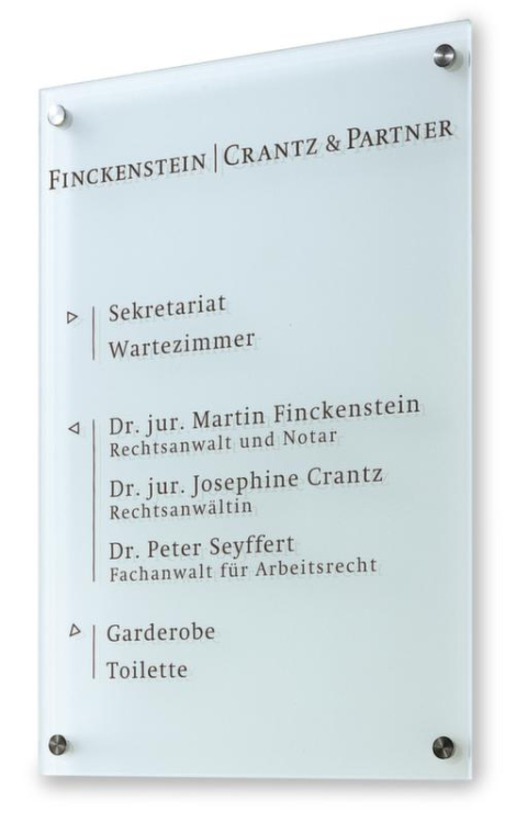 685951 - Wandschild