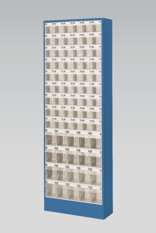 100592 - Magazinschrank mit Klappkästen